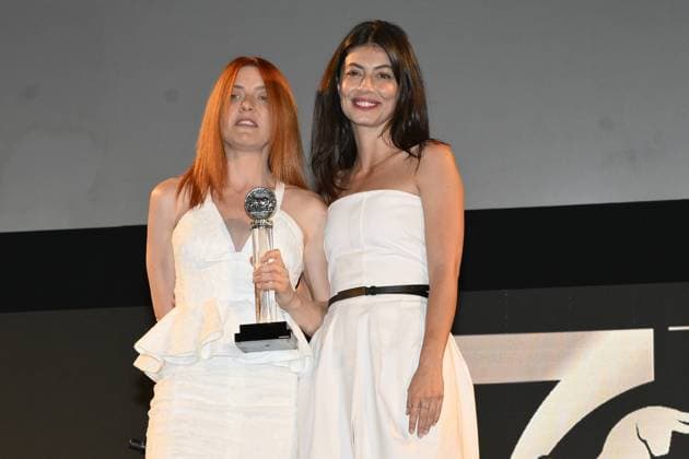 Taormina: Greek Theatre. 71st Taormina Film Fest. Awards Ceremony. In the photo: Noemi, Alessandra Mastronardi  Copyright: xMaurizioxD Avanzox xipa-agency.netx xDxAvanzo xMangiarottix IPA_Agency_IPA58987965