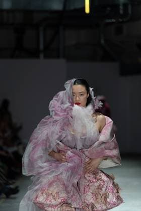 June 13, 2025, London, England, United Kingdom: The BA Fashion students from the University of Westminster are presenting their annual graduate show this evening in London. The event opens at 18:30 at Ambika P3, featuring runway presentations that highlight the final-term collections crafted by undergraduates in their final year. Attendees can expect a diverse display of menswear and womenswear, textile innovation, tailoring and experimental design, reflecting each studentÃ¢â‚¬â ¢s creative identity and technical proficiency. The show aims to mark the culmination of years of academic and practical training, offering observers insight into the next generation of designers entering the industry. London United Kingdom - ZUMAp242 20250613_zip_p242_008 Copyright: xJoaoxDanielxPereirax