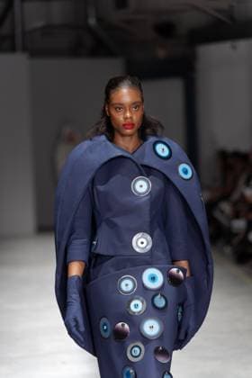 June 13, 2025, London, England, United Kingdom: The BA Fashion students from the University of Westminster are presenting their annual graduate show this evening in London. The event opens at 18:30 at Ambika P3, featuring runway presentations that highlight the final-term collections crafted by undergraduates in their final year. Attendees can expect a diverse display of menswear and womenswear, textile innovation, tailoring and experimental design, reflecting each studentÃ¢â‚¬â ¢s creative identity and technical proficiency. The show aims to mark the culmination of years of academic and practical training, offering observers insight into the next generation of designers entering the industry. London United Kingdom - ZUMAp242 20250613_zip_p242_015 Copyright: xJoaoxDanielxPereirax