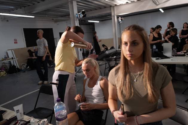 June 13, 2025, London, England, United Kingdom: The BA Fashion students from the University of Westminster are presenting their annual graduate show this evening in London. The event opens at 18:30 at Ambika P3, featuring runway presentations that highlight the final-term collections crafted by undergraduates in their final year. Attendees can expect a diverse display of menswear and womenswear, textile innovation, tailoring and experimental design, reflecting each studentÃ¢â‚¬â ¢s creative identity and technical proficiency. The show aims to mark the culmination of years of academic and practical training, offering observers insight into the next generation of designers entering the industry. London United Kingdom - ZUMAp242 20250613_zip_p242_016 Copyright: xJoaoxDanielxPereirax