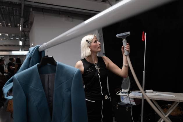 June 13, 2025, London, England, United Kingdom: The BA Fashion students from the University of Westminster are presenting their annual graduate show this evening in London. The event opens at 18:30 at Ambika P3, featuring runway presentations that highlight the final-term collections crafted by undergraduates in their final year. Attendees can expect a diverse display of menswear and womenswear, textile innovation, tailoring and experimental design, reflecting each studentÃ¢â‚¬â ¢s creative identity and technical proficiency. The show aims to mark the culmination of years of academic and practical training, offering observers insight into the next generation of designers entering the industry. London United Kingdom - ZUMAp242 20250613_zip_p242_024 Copyright: xJoaoxDanielxPereirax