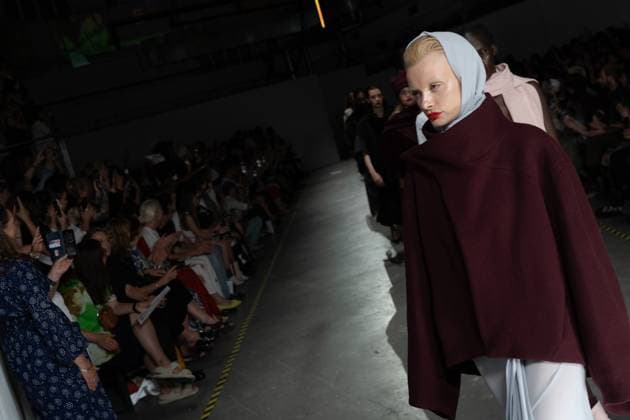 June 13, 2025, London, England, United Kingdom: The BA Fashion students from the University of Westminster are presenting their annual graduate show this evening in London. The event opens at 18:30 at Ambika P3, featuring runway presentations that highlight the final-term collections crafted by undergraduates in their final year. Attendees can expect a diverse display of menswear and womenswear, textile innovation, tailoring and experimental design, reflecting each studentÃ¢â‚¬â ¢s creative identity and technical proficiency. The show aims to mark the culmination of years of academic and practical training, offering observers insight into the next generation of designers entering the industry. London United Kingdom - ZUMAp242 20250613_zip_p242_027 Copyright: xJoaoxDanielxPereirax