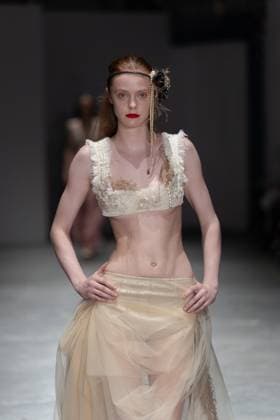 June 13, 2025, London, England, United Kingdom: The BA Fashion students from the University of Westminster are presenting their annual graduate show this evening in London. The event opens at 18:30 at Ambika P3, featuring runway presentations that highlight the final-term collections crafted by undergraduates in their final year. Attendees can expect a diverse display of menswear and womenswear, textile innovation, tailoring and experimental design, reflecting each studentÃ¢â‚¬â ¢s creative identity and technical proficiency. The show aims to mark the culmination of years of academic and practical training, offering observers insight into the next generation of designers entering the industry. London United Kingdom - ZUMAp242 20250613_zip_p242_028 Copyright: xJoaoxDanielxPereirax
