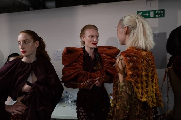 June 13, 2025, London, England, United Kingdom: The BA Fashion students from the University of Westminster are presenting their annual graduate show this evening in London. The event opens at 18:30 at Ambika P3, featuring runway presentations that highlight the final-term collections crafted by undergraduates in their final year. Attendees can expect a diverse display of menswear and womenswear, textile innovation, tailoring and experimental design, reflecting each studentÃ¢â‚¬â ¢s creative identity and technical proficiency. The show aims to mark the culmination of years of academic and practical training, offering observers insight into the next generation of designers entering the industry. London United Kingdom - ZUMAp242 20250613_zip_p242_037 Copyright: xJoaoxDanielxPereirax