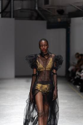 June 13, 2025, London, England, United Kingdom: The BA Fashion students from the University of Westminster are presenting their annual graduate show this evening in London. The event opens at 18:30 at Ambika P3, featuring runway presentations that highlight the final-term collections crafted by undergraduates in their final year. Attendees can expect a diverse display of menswear and womenswear, textile innovation, tailoring and experimental design, reflecting each studentÃ¢â‚¬â ¢s creative identity and technical proficiency. The show aims to mark the culmination of years of academic and practical training, offering observers insight into the next generation of designers entering the industry. London United Kingdom - ZUMAp242 20250613_zip_p242_056 Copyright: xJoaoxDanielxPereirax