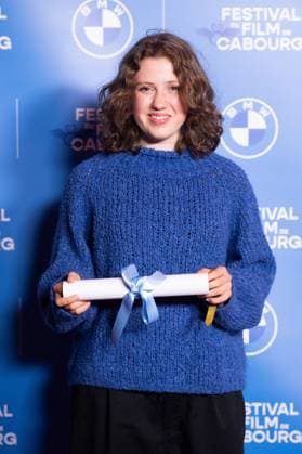 Cabourg Winners Photocall Juliette Gasquet awarded with the Premier Rendez Vous 2025 award during the Winners Photocall as part of the 39th Cabourg Film Festival in Cabourg, France on June 13, 2025. Photo by Aurore Marechal ABACAPRESS.COM Cabourg France  Copyright: xMarechalxAurore ABACAx
