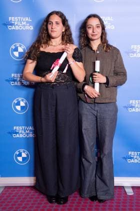 Cabourg XXX Photocall Sarah Henochsberg and producer Jeanne Breteau are awarded the Student Jury Prize and Short Film Prize during the 39th Cabourg Film Festival in Cabourg, France on June 13, 2025. Photo by Aurore Marechal ABACAPRESS.COM Cabourg France  Copyright: xMarechalxAurore ABACAx