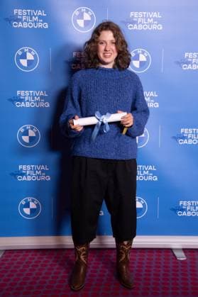 Cabourg Winners Photocall Juliette Gasquet awarded with the Premier Rendez Vous 2025 award during the Winners Photocall as part of the 39th Cabourg Film Festival in Cabourg, France on June 13, 2025. Photo by Aurore Marechal ABACAPRESS.COM Cabourg France  Copyright: xMarechalxAurore ABACAx