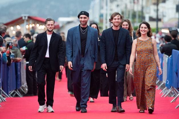 Cabourg Award Ceremony Red Carpet Rod Paradot, Wyssem Romdhane, Arnaud Delmarle and Lea Oury attending the awards ceremony red carpet as part of the 39th Cabourg Film Festival in Cabourg, France on June 13, 2025. Photo by Aurore Marechal ABACAPRESS.COM Cabourg France  Copyright: xMarechalxAurore ABACAx