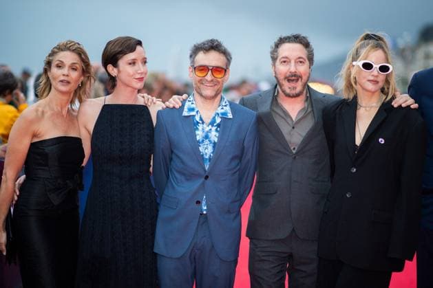Cabourg Award Ceremony Red Carpet Barbara Schulz, Sara Giraudeau, Mathieu Demy, Guillaume Galienne and Charlotte Colbert attending the awards ceremony red carpet as part of the 39th Cabourg Film Festival in Cabourg, France on June 13, 2025. Photo by Aurore Marechal ABACAPRESS.COM Cabourg France  Copyright: xMarechalxAurore ABACAx