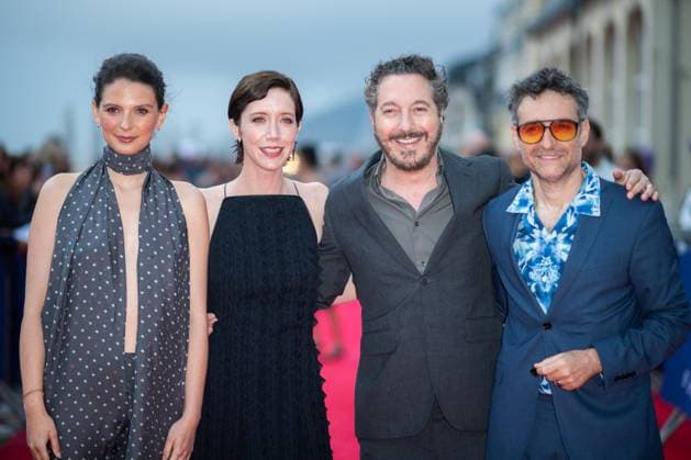 Cabourg Award Ceremony Red Carpet Josephine Japy, Sara Giraudeau, Guillaume Gallienne and Mathieu Demy attending the awards ceremony red carpet as part of the 39th Cabourg Film Festival in Cabourg, France on June 13, 2025. Photo by Aurore Marechal ABACAPRESS.COM Cabourg France  Copyright: xMarechalxAurore ABACAx