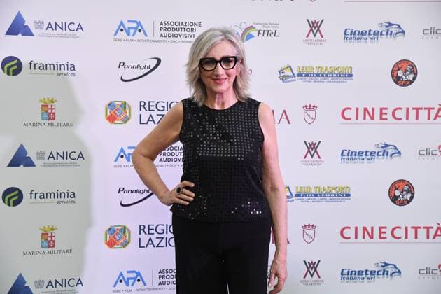 Rome, Via Veneto Golden Film Award 2025, In the photo: Lunetta Savino  Copyright: xVincenzoxLandix xipa-agency.netx xVincenzoxLandix IPA_Agency_IPA59070785
