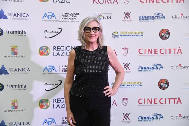 Rome, Via Veneto Golden Film Award 2025, In the photo: Lunetta Savino  Copyright: xVincenzoxLandix xipa-agency.netx xVincenzoxLandix IPA_Agency_IPA59070789