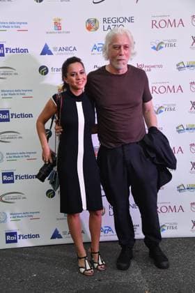 Rome, Via Veneto Golden Film Award 2025, In the photo: Tommaso Ragno with his partner  Copyright: xVincenzoxLandix xipa-agency.netx xVincenzoxLandix IPA_Agency_IPA59070735
