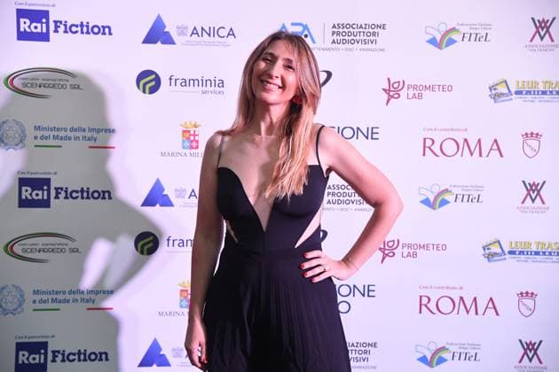 Rome, Italy: Rome, Via Veneto Golden Film Award 2025, In the photo: Roberta Ammendola Rome Italy  - ZUMAp169 20250614_zea_p169_1560 Copyright: xVincenzoxLandix
