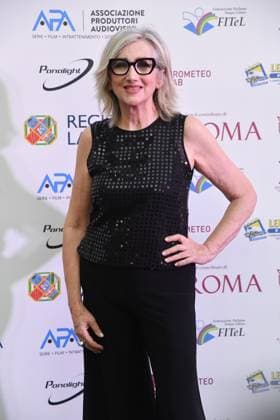 Rome, Italy: Rome, Via Veneto Golden Film Award 2025, In the photo: Lunetta Savino Rome Italy  - ZUMAp169 20250614_zea_p169_1602 Copyright: xVincenzoxLandix