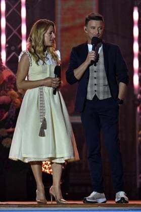 14 06 2025 Bad Kleinkirchheim St Oswald am Hoferriegel in Austria AUT Wenn die Musi spielt Open Air 2025 Stefanie Hertel and Marco Ventre,