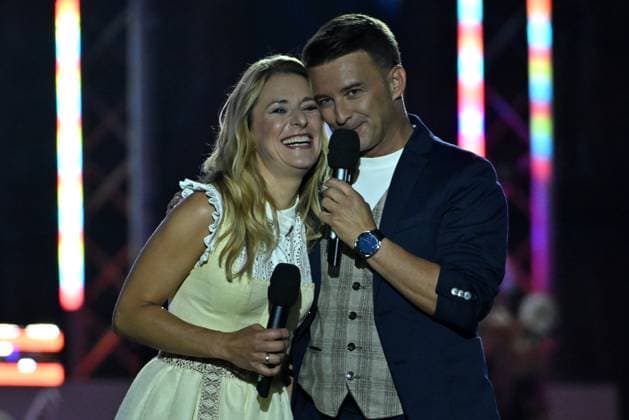 14 06 2025 Bad Kleinkirchheim St Oswald am Hoferriegel in Austria AUT Wenn die Musi spielt Open Air 2025 Stefanie Hertel and Marco Ventre,