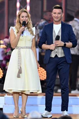 14 06 2025 Bad Kleinkirchheim St Oswald am Hoferriegel in Austria AUT Wenn die Musi spielt Open Air 2025 Stefanie Hertel and Marco Ventre,
