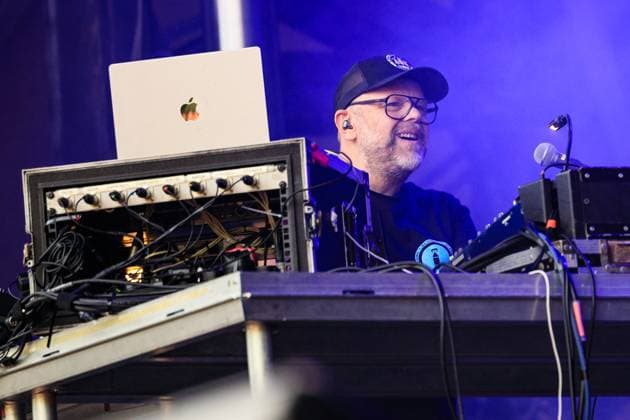 Leftfield live at Piknik i Parken 2025 Oslo, Norway. 14th, June 2025. The British electronic music group Leftfield performs a live concert during the Norwegian music festival Piknik i Parken 2025 in Oslo. Here musician Adam Wren is seen live on stage. Norway, Oslo  Copyright: xGonzalesxPhoto StianxS.xMollerx