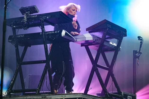 Faithless live at Piknik i Parken 2025 Oslo, Norway. 14th, June 2025. The English band Faithless performs a live concert during the Norwegian music festival Piknik i Parken 2025 in Oslo. Here musician and composer Sister Bliss is seen live on stage. Norway, Oslo  Copyright: xGonzalesxPhoto StianxS.xMollerx