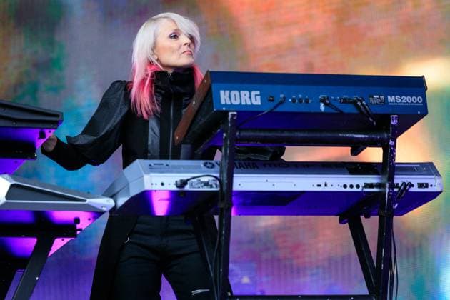 Faithless live at Piknik i Parken 2025 Oslo, Norway. 14th, June 2025. The English band Faithless performs a live concert during the Norwegian music festival Piknik i Parken 2025 in Oslo. Here musician and composer Sister Bliss is seen live on stage. Norway, Oslo  Copyright: xGonzalesxPhoto StianxS.xMollerx