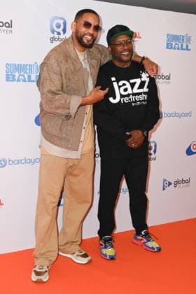 Will Smith and DJ Jazzy Jeff attends Capital™s Summertime Ball with Barclaycard at Wembley Stadiumin London, England. UK. Sunday 15th June 2025. Copyright: xJamesxWarrenx CAPITALS SUMMERTIME BALL 30