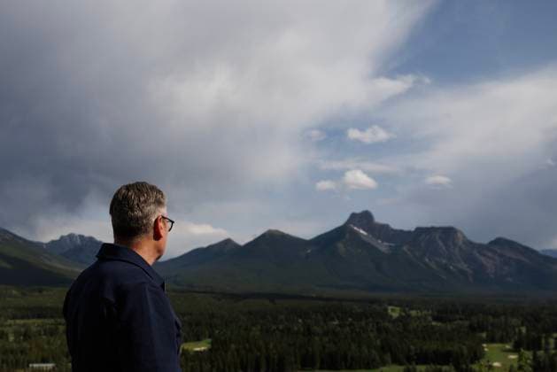 Prime Minister Keir Starmer arrives at the G7 15 06 2025. Kananaskis, Canada. Prime Minister Keir Starmer takes a walk to look at the mountains as he arrives at the G7 World Leaders Summit in the Kananaskis., Credit:Simon Dawson Avalon Canada, Kananaskis  Copyright: xSimonxDawsonx xAvalonx 1011358316