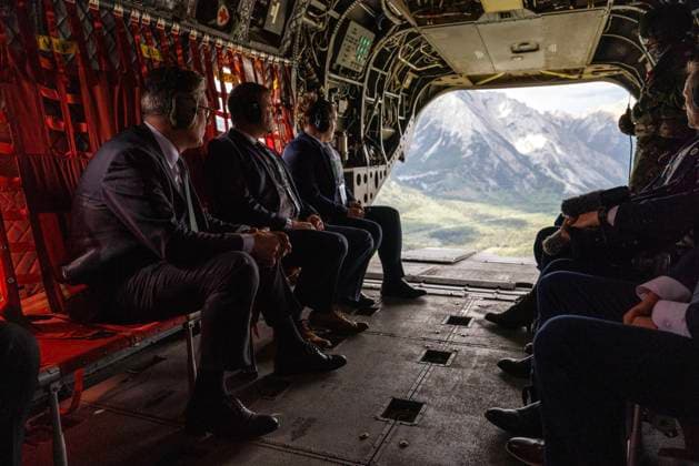 Prime Minister Keir Starmer arrives at the G7 15 06 2025. Kananaskis, Canada. Prime Minister Keir Starmer arrives at the G7 in the Kananaskis., Credit:Simon Dawson Avalon Canada, Kananaskis  Copyright: xSimonxDawsonx xAvalonx 1011358802