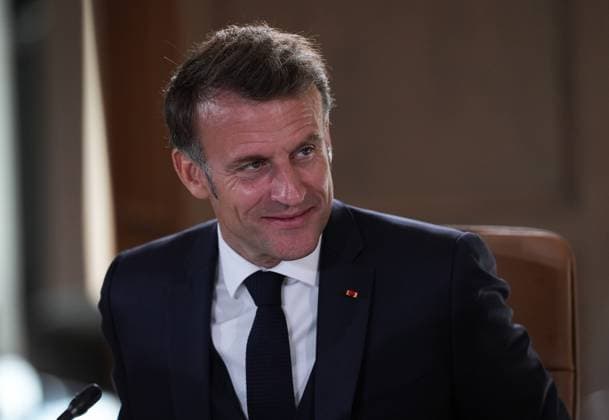 June 16, 2025, Kananaskis, Ab, CANADA: French President Emmanuel Macron listens during a working session at the G7 Summit in Kananaskis, Alta., on Monday, June 16, 2025. Kananaskis CANADA  - ZUMAc35_ 20250616_zaf_c35_091 Copyright: xDarrylxDyckx