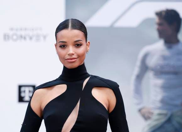 Ella Balinska arrives on the red carpet for the Apple Original Films & Warner Bros. Pictures F1 World Premiere in Times Square on Monday, June 16, 2025 in New York City.  NYP20250616121 JOHNxANGELILLO
