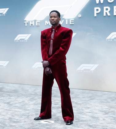 Oluwatosin Oluwole Ajibade arrives on the red carpet for the Apple Original Films & Warner Bros. Pictures F1 World Premiere in Times Square on Monday, June 16, 2025 in New York City.  NYP20250616134 JOHNxANGELILLO