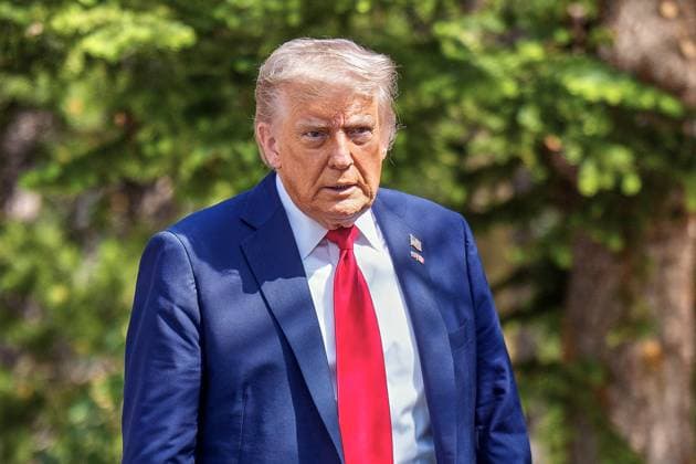 Kananaskis, Alberta, Canada, 16 06 2025 Mountain Lodge G7 Summit 2025 US President Donald Trump Photo Michael Kappeler Pool Copyright: xMichaelxKappeler Pool dtsxNachrichtenagenturx dts_71129