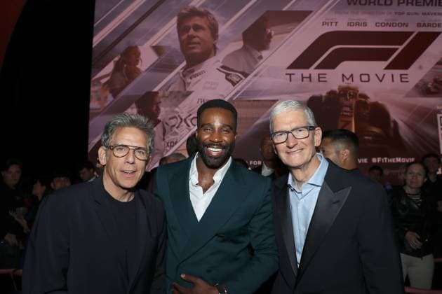 World premiere of Apple Original Films F1 The Movie at Cipriani 42nd Street. F1 The Movie will be released in theatre s and in IMAX in partnership Warner Bros. Pictures on June 27, 2025 Featuring: Ben Stiller, Tramell Tillman and Tim Cook Where: New York, New York, United States When: 16 Jun 2025 Credit: Marion Curtis StarPix for Apple Original Films INSTARimages EDITORIAL USE ONLY. NOT FOR USE BY NEWSPAPERS BASED IN THE UK. Copyright: xx instar54848247