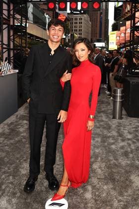 Red carpet arrivals for the World Premiere of Apple Original Films F1 The Movie in Times Square. F1 The Movie will be released in theatre s and in IMAX in partnership with Warner Bros. Pictures on June 27, 2025 Featuring: Alexander Albon and Lily Muni He Where: New York, New York, United States When: 16 Jun 2025 Credit: Dave Allocca Starpix INSTARimages EDITORIAL USE ONLY. NOT FOR USE BY NEWSPAPERS BASED IN THE UK. Copyright: xx instar54848338