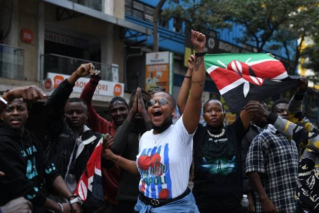 Bilder des Jahres 2025, News 06 Juni News Themen der Woche KW25 News Bilder des Tages Protests over the death of blogger Albert Ojwang in Kenya NAIROBI, KENYA – JUNE 17: Protesters march to condemn the death of Kenyan blogger Albert Ojwang while in police custody in Nairobi on June 17, 2025. Police intervened in the demonstration. Gerald Anderson Anadolu Nairobi Kenya. Editorial use only. Please get in touch for any other usage.  Copyright: x2025xAnadoluxGeraldxAndersonx