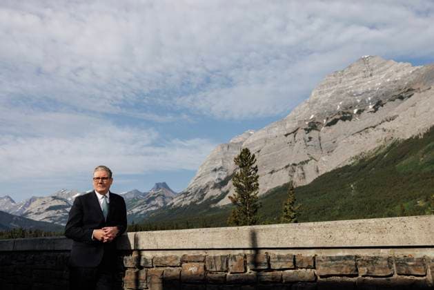 News Bilder des Tages Prime Minister Keir Starmer attends the G7 Summit in Canada 17 06 2025. Kananaskis, Canada. Prime Minister Keir Starmer attends the G7 Summit in the Kananaskis mountain lodge in Canada., Credit:Lauren Hurley Avalon Canada, Kananaskis, Kananaskis  Copyright: xLaurenxHurleyx xAvalonx 1011868053