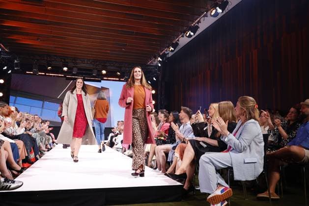 Ulrike Frank on the catwalk at the Ernstings Family Celebrate Diversity Fashion Show on 17 06 2025 in Hamburg Ernstings Family Fashion Show 2025 in Hamburg
