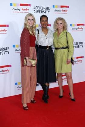 Tanja Buelter, Marie Amiere and Eva Imhof at the Ernstings Family Celebrate Diversity Fashion Show on 17 06 2025 in Hamburg Ernstings Family Fashion Show 2025 in Hamburg
