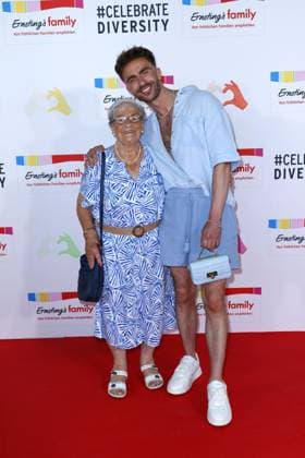 Waltraud Braeuss aka Grandma Waltraud and Felix Nieder at the Ernstings Family Celebrate Diversity Fashion Show on 17 06 2025 in Hamburg Ernstings Family Fashion Show 2025 in Hamburg