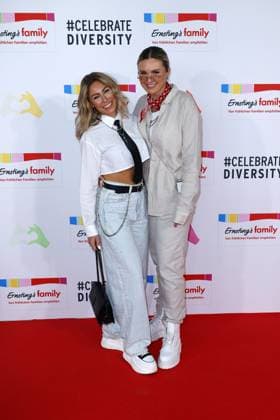Linda Teodosiu and Xandra at the Ernstings Family Celebrate Diversity Fashion Show on 17 06 2025 in Hamburg Ernstings Family Fashion Show 2025 in Hamburg