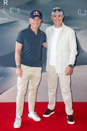Dakar Chronicles Premiere Sebastien Loeb and Stephane Peterhansel attending the Dakar Chronicles Premiere at the Mk2 Bibliotheque cinema in Paris, France on June 17, 2025. Photo by Aurore Marechal ABACAPRESS.COM Paris France  Copyright: xMarechalxAurore ABACAx