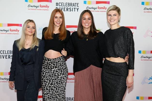 Ernsting s family Fashion Show Hamburg, 17 06 2025 Lea Oude Engberink, Sandra Hunke, Anna Osicki and Saskia Grimm at the Ernsting s family Fashion Show at the Empire Riverside Hotel in Hamburg Hamburg Copyright: xMatthiasxGränzdörferx