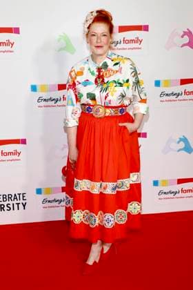 Enie van de Meiklokjes as a guest on the red carpet at the Ernstings Fashion HW Show 2025 under the motto Celebrate Diversity at the Hotel Empire Riverside on June 17, 2025 in Hamburg Hamburg Germany