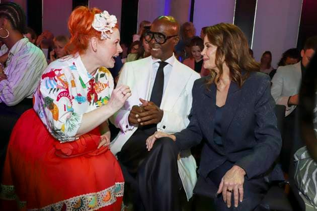 Enie van de Meiklokjes, Bruce Darnell, Teri Hatcher as guests at the Ernstings Fashion HW Show 2025 under the motto Celebrate Diversity at the Hotel Empire Riverside on June 17, 2025 in Hamburg Hamburg Germany