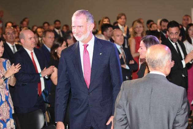 Spanish King Felipe VI and Queen Letizia during the delivery of the King of Spain International Journalism Awards in Madrid on Wednesday, June 2025. Cordon Press 