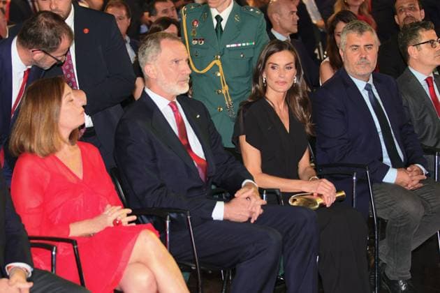 Spanish King Felipe VI and Queen Letizia during the delivery of the King of Spain International Journalism Awards in Madrid on Wednesday, June 2025. Cordon Press 