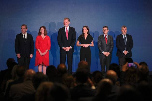 Spanish King Felipe VI and Queen Letizia during the delivery of the King of Spain International Journalism Awards in Madrid on Wednesday, June 2025. Cordon Press 