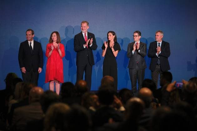 Spanish King Felipe VI and Queen Letizia during the delivery of the King of Spain International Journalism Awards in Madrid on Wednesday, June 2025. Cordon Press 