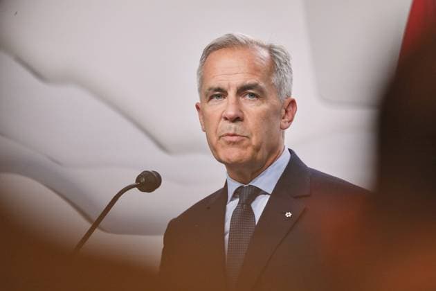 Kananaskis, Alberta, Canada, 18 06 2025 Mountain Lodge G7 Summit 2025 Canadian Prime Minister Mark Carney speaks at the closing press conference Copyright: xdtsxNachrichtenagenturx dts_71287